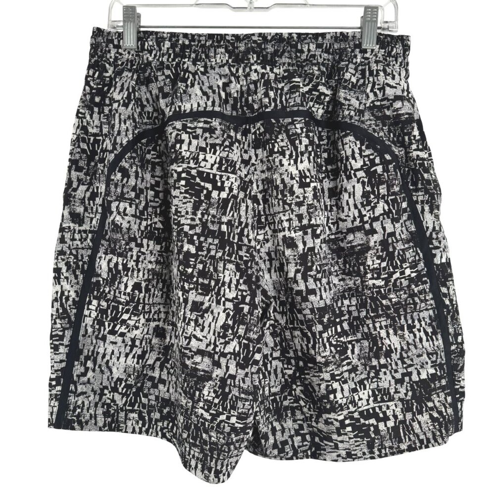 Lululemon Pace Breaker Linerless Short Large Mini Venture Black Multi SS-2026